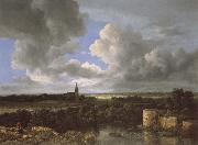 Jacob van Ruisdael A Landscape with a Ruined Castle and a Church oil on canvas